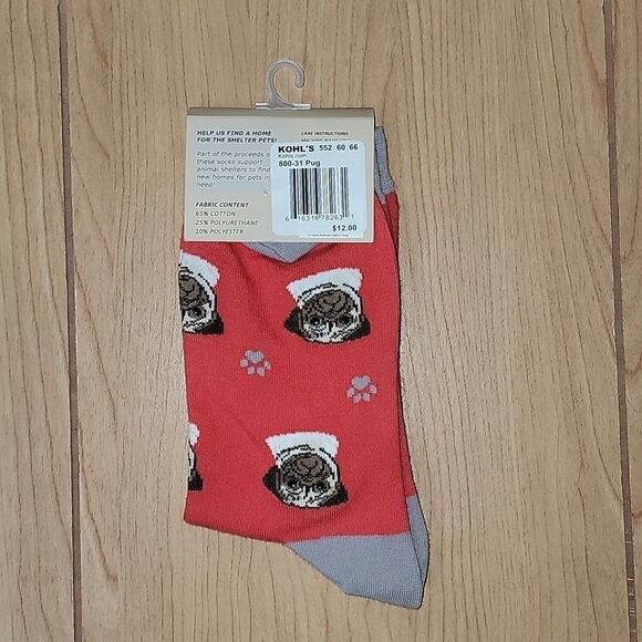 SOCK DADDY PUG CREW SOCKS -  NWT - Picture 3 of 4